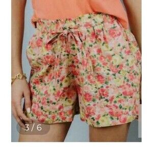 Love The Label Romona Short Ramesh Floral Print Boho A Line Medium NWT